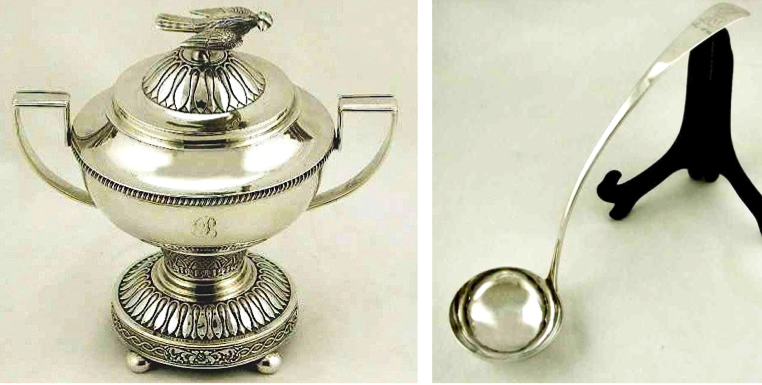 Linchong Lidded Sugar Bowl & Bao Ying Soup Ladle