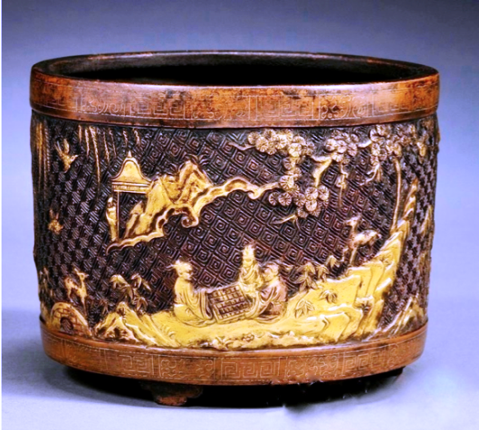 Ming Dynasty Silver Gilt and Bronze Censer