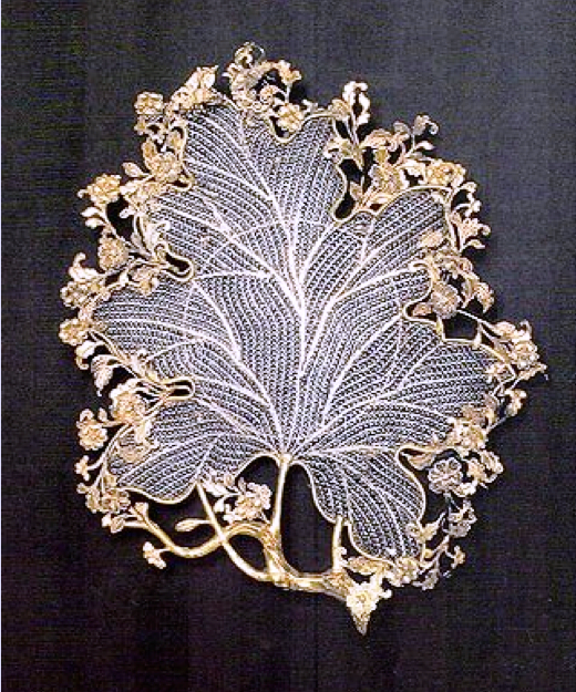 Pao Ying Chinese Export Silver Filigree Tray