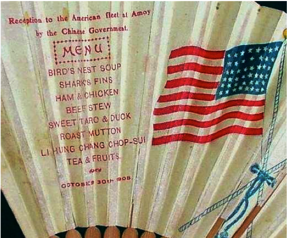 State Luncheon Menu October 30th 1908