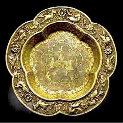 Sung Dynasty Silver Gilt Tazza