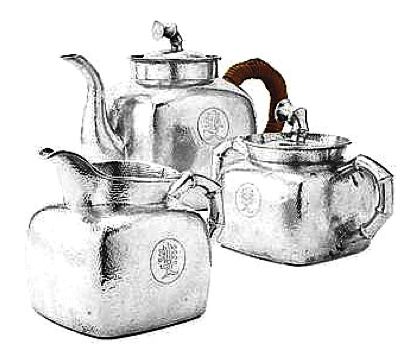 Wing On Chinese Export Silver Tea Set circa 1928