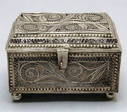 Yu Ying Chinese Export Silver Casket