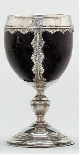Cutshing Coconut Goblet circa 1830 Adrien von Ferscht, www.chinese-export-silver.com
