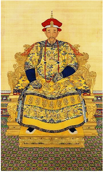 Emperor K'iang Hsi by Giuseppe Castiglione circa 1720 Adrien von Ferscht, www.chinese-export-silver.com