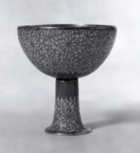 Ming Dynasty Cloisonne Stemmed Cup Adrien von Ferscht, www.chinese-export-silver.com