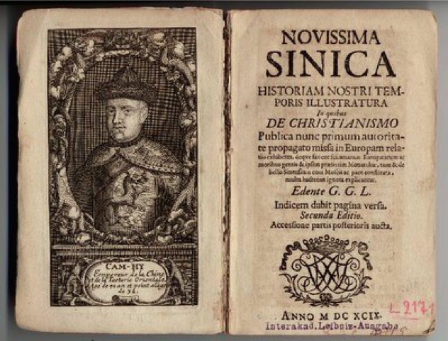 Novissima Sinica by Gottfried Wilhelm Leibnitz 1697 Adrien von Ferscht, www.chinese-export-silver.com