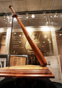 Number 7 Babe Ruth 1st HR at Yankee Stadium Bat