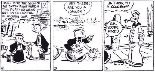 popeye first appearance