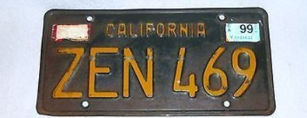 zen license plate