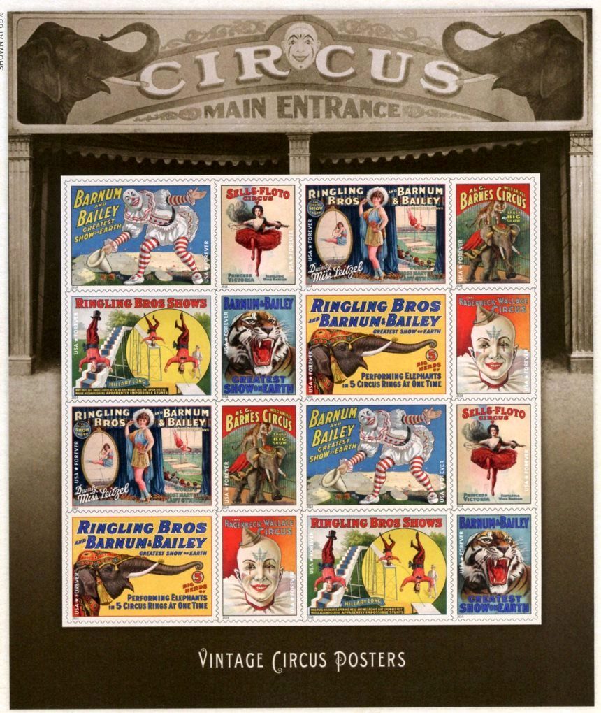 Sheet of stamps