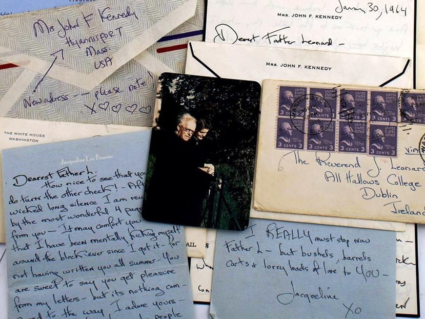 Photographs and transcripts of these letters, written by Jacqueline Kennedy from 1950 to 1964, appeared in The Boston Globe on May 13, 2014. (Photo: Sheppard's Irish Auction House)