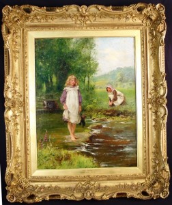 This oil on canvas painting by Henry John Yeend King, titled “Wait For Me,” is among the 500 or so lots in the auction. It carries a presale estimate of $25,000 ti $40,000.