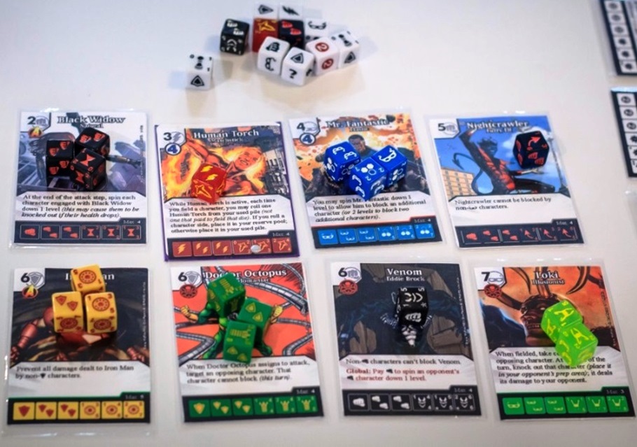 Any Marvel Comics fan will thrill to bring favorites like Doctor Octopus, Nightcrawler and Black Widow into battle, even in in their much less valuable common varieties.