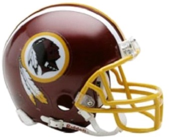 A replica Washington helmet from the 1992 season.