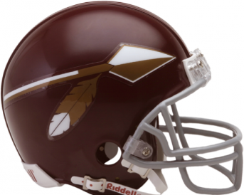 A replica Washington helmet from the 1965-69 seasons.