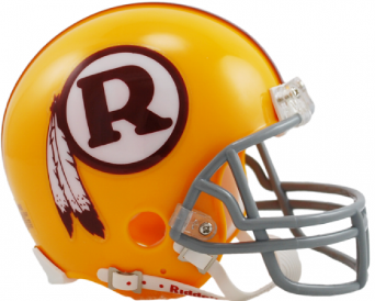 A replica Washington helmet from the 1970-71 seasons.