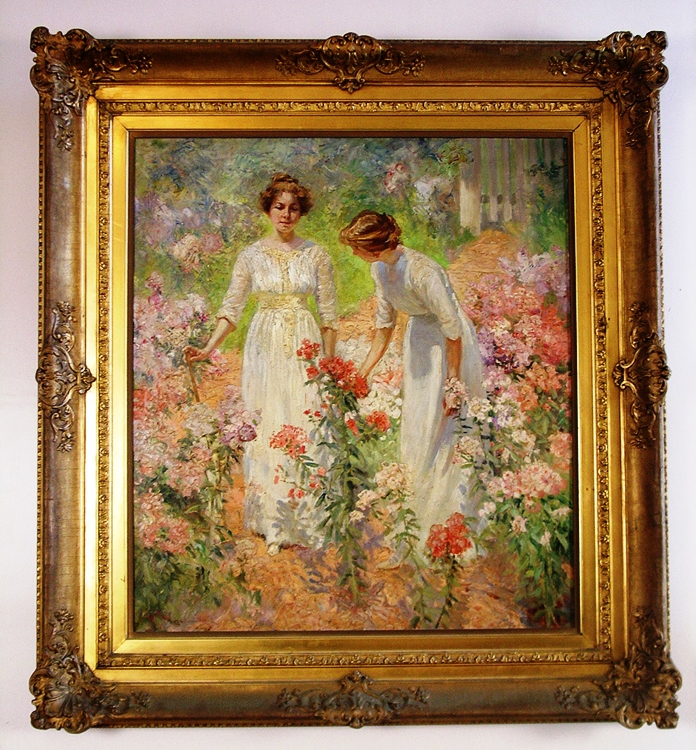 This oil painting by Hamilton Hamilton (1847-1928), circa-1900, depicts the artist’s daughters.